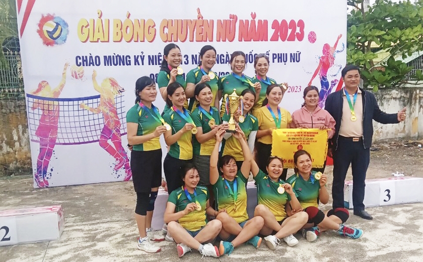 Giải Bóng chuyền nữ huyện Kbang năm 2023: Hấp dẫn trong từng trận đấu ảnh 1
