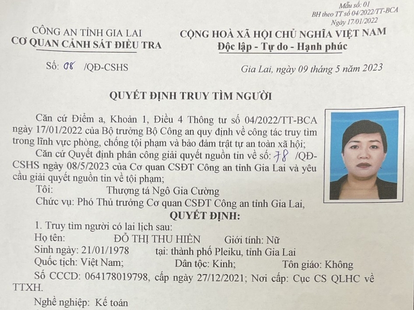 Nữ kế toán của UBMTTQ Việt Nam tỉnh Gia Lai đã ra trình diện ảnh 1