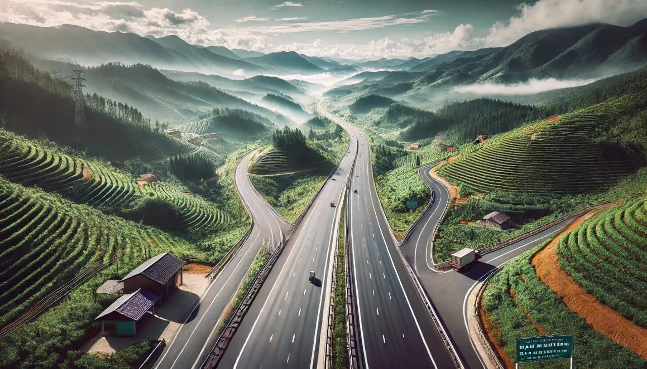 Phối cảnh dự án đường cao tốc Quy Nhơn - Pleiku kết nối Bình Định và Gia Lai